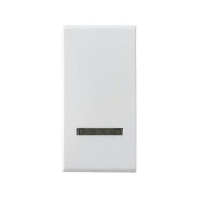 Egypólusú jelzőfényes kapcsoló MV45 1 modul fehér
