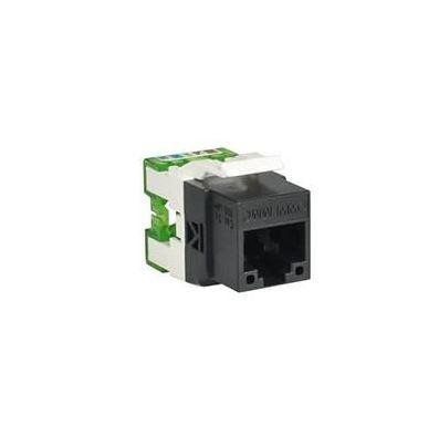 Számítógép csatlakozó RJ45 Cat6 MV45 1 modul fekete