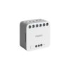 Aqara T2 mini 2 áramkörös relémodul, fogyasztásméréssel, motoros redőnyvezérléshez (Zigbee)