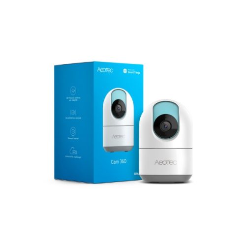 Aeotec Cam 360 – Wi-Fi-s motoros PT kamera, SmartThings kompatibilis (GP-AEOCAMEU)