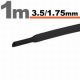 Zsugorcső 3,5mm/1,75mm fekete