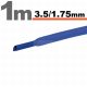 Zsugorcső 3,5mm/1,75mm kék