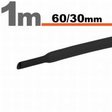 Zsugorcső 60mm/30mm fekete