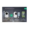 Nous W2 okos Tuya Wi-Fi PTZ (forgatható) IP kamera, 2MP