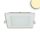 LED panel, 9W, szögletes, káprázás mentes, fehér, természetesfehér, dimmelhető
