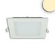 LED panel, 9W, szögletes, káprázás mentes, fehér, természetesfehér, dimmelhető