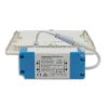 LED panel, 9W, szögletes, káprázás mentes, fehér, természetesfehér, dimmelhető