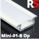 Alumínium profil LED szalaghoz RS mini 01-B opál