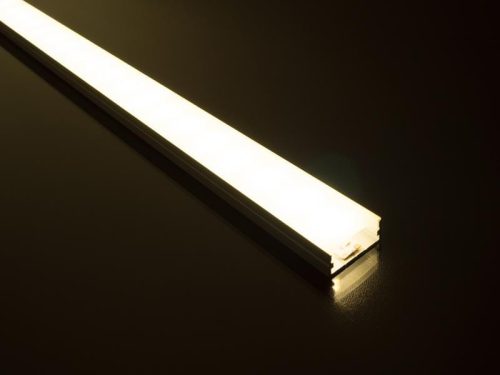 Alumínium profil eloxált led szalaghoz, surface 3, opál búrával