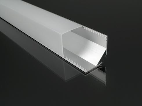 Alumínium profil LED szalaghoz 016S, opál