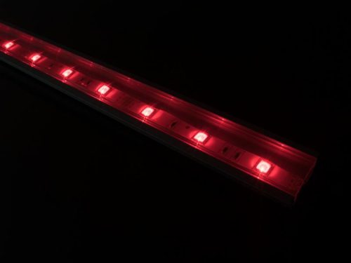 Alumínium profil Led szalaghoz Recessed-3, átlátszó búrával