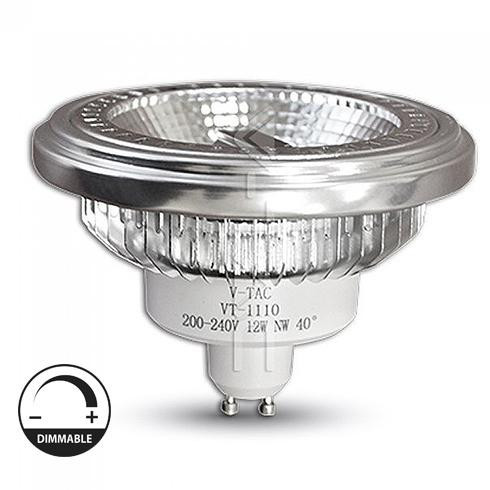 LED lámpa AR111 dimmelhető  12W  40° 230V meleg fehér