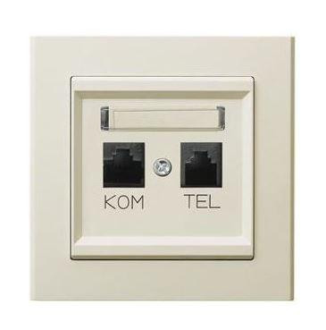 Sonata számítógép+ telefoncsatlakozó Elefántcsont