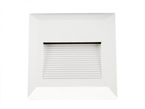 Lépcsővilágító StepLight-S LED lámpa 2W - négyzet - fehér - meleg fehér