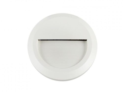 Lépcsővilágító StepLight-R LED lámpa 2W - kör - fehér - meleg fehér