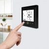 Tuya Okos termosztát elektromos fűtéshez, Fekete