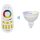 LED lámpa MR16 (4W/25°) - RGB+színhőmérséklet vezérlő