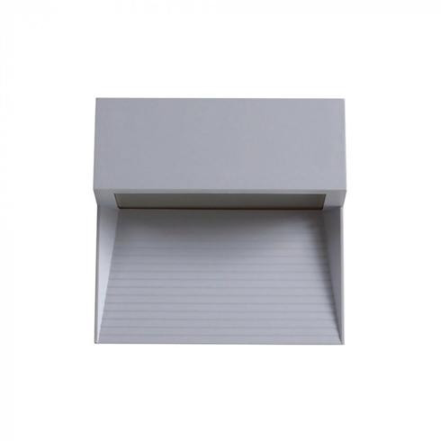 Lépcsővilágító StepLight-L LED lámpa 3W - négyzet - szürke - meleg fehér