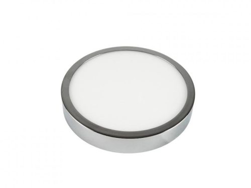 Led panel kör 12W falon kívüli króm meleg fehér