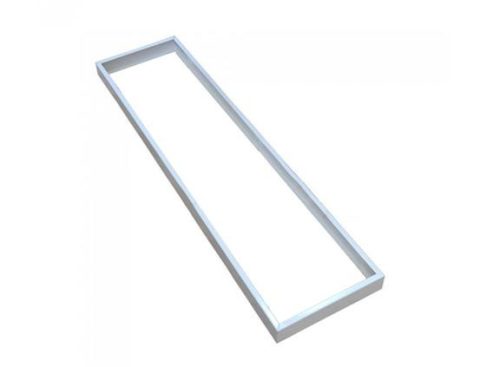 LED panel falon kívüli beépítőkeret fehér, pattintós 120x30