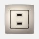 Elmark City dupla USB töltőaljzat  Pezsgő
