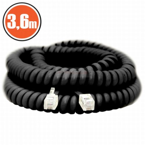 Spirál telefonvezeték 3,6m