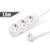 Hálózati elosztó 3h 1,5m 3x1mm2 vezeték