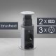 Irodai asztalba rejtett elosztó 3db dugalj + 2db USB kerek szálcsiszolt