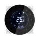 SMARTZILLA Tuya Okos termosztát Fan Coilhoz, kerek, Fekete