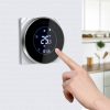 SMARTZILLA Tuya Okos termosztát Fan Coilhoz, kerek, Fekete