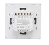 SMARTZILLA Tuya Zigbee Okos kapcsoló 2 csatornás beépíthető fehér