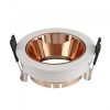 Billenthető kör alakú spot lámpatest, fehér-rose gold