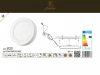 Mennyezeti LED panel,falon kívüli (6W - kör alakú) 4000K