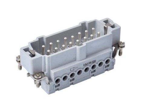 Ipari nehézcsatlakozó, dugó betét, 16x16A/500V/16P+F