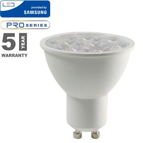 LED lámpa GU10 (6W/10°) meleg fehér PRO Samsung