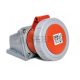 Felületre rögzíthető dugalj 5X16A - 83X90 alap (IP67)