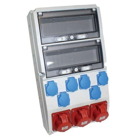 IPARI CSATLAKOZÓ DOBOZ 6x 2P+F, 2x  5P16A és 1x 5P32A