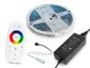 Magic RGB LED futófény 5 méter, adapterrel és érintésérzékeny vezérlővel (100+ program)