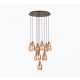 EGLO SIRACUSA barna rézszínű függeszték E27 10x60W 615 mm