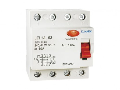 Áram-védőkapcsoló A típusú (fi-relé) AC/DC 4P 80A 400V 30mA