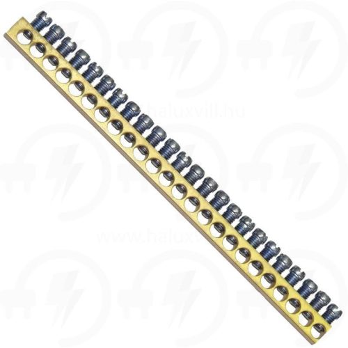 Réz gyűjtősín 10mm2 1m