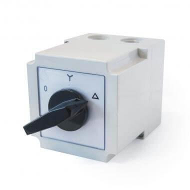 Tokozott Ipari forgókapcsoló  3P 10A IP55  csillag-delta