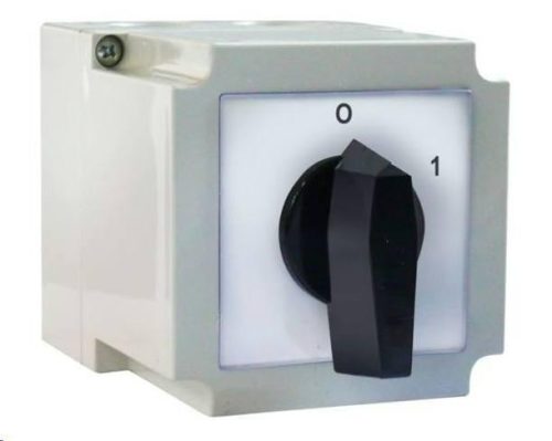 Tokozott Ipari forgókapcsoló  3P 63A IP55  0-1 állás