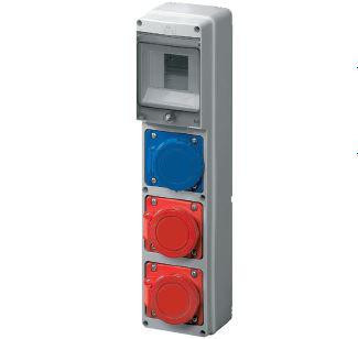 Ipari csatlakozó doboz  EC690 3P 16A 3P 32A 4P 16A vezetékelve