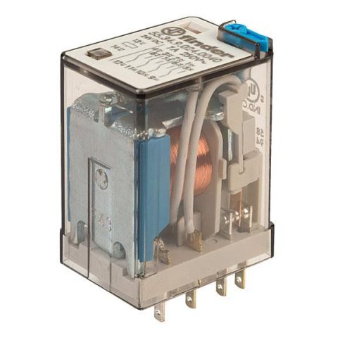 55.34 miniatűr ipari relé 7A 24VDC 4CO Finder