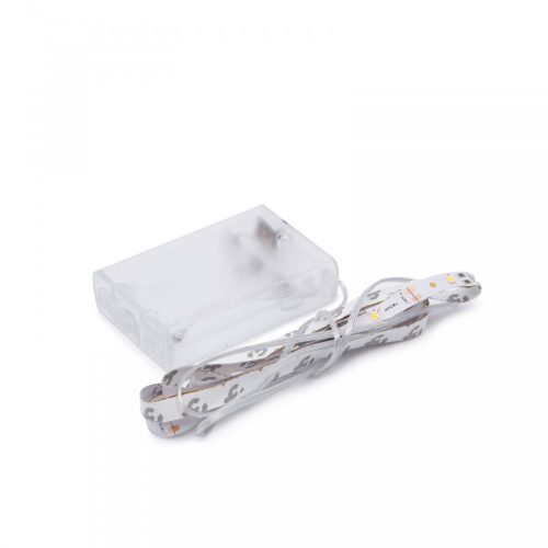 Led szalag meleg fehér-1 méter 3xAA elemes