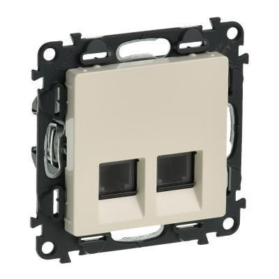 Legrand Valena Life Számítógép csatlakozóaljzat 2xRJ45 Cat. 5e FTP elefántcsont (Keret nélkül)