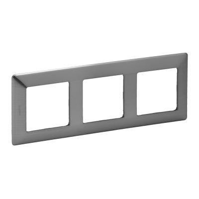 Legrand Valena Life Hármas keret, Inox
