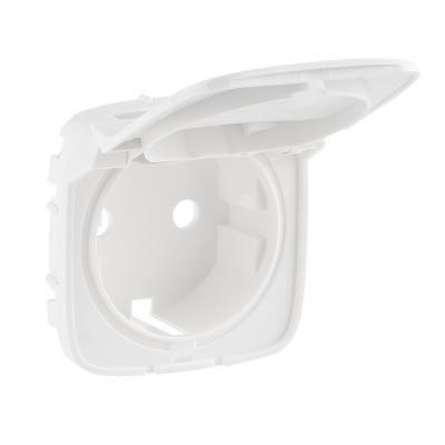 Legrand Valena Allure csapfedeles 2P+F csatlakozóaljzat burkolat fehér 754845