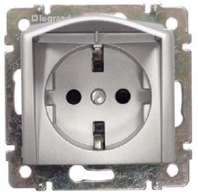 Legrand Valena 2P+F dugalj alumínium